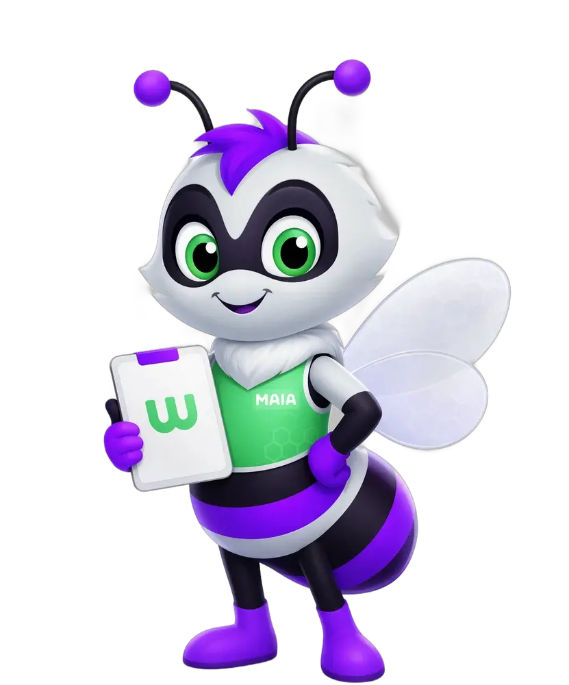 MAIA, de mascotte van team MAIA
